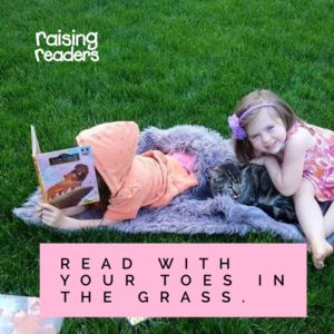 Summer Reading Outside in the Grass
